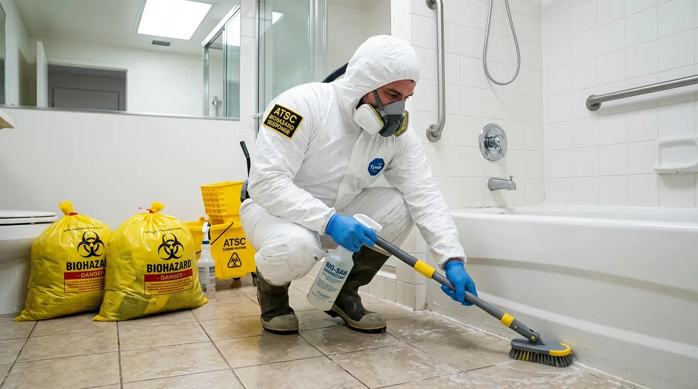 Decontamination equipment deployed for Blood Cleanup in Ridgefield